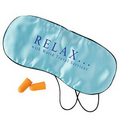 Eyeshade & Earplug Travel Set , sleep kit , eye mask